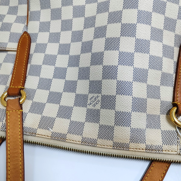 TOTALLY GM Damier Azur Coated Canvas White