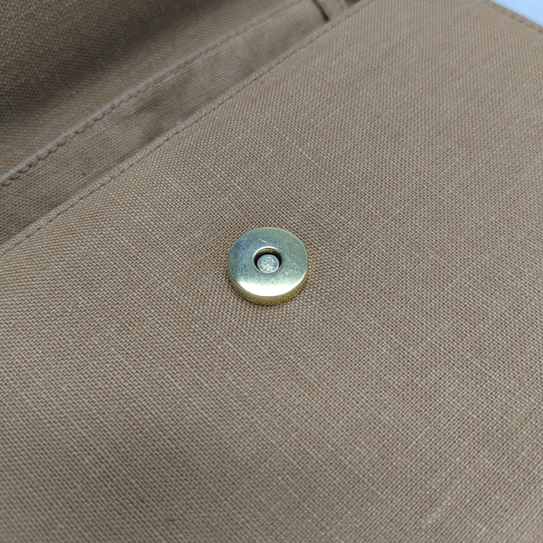 Fabric Shoulder Bag Brown