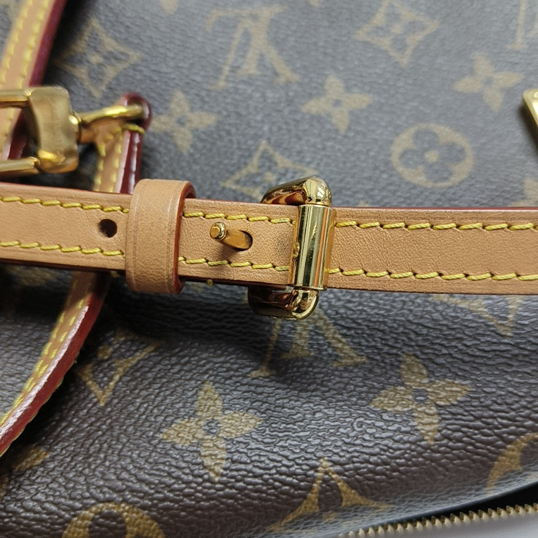SIDE TRUNK MM Monogram Coated Canvas Brown