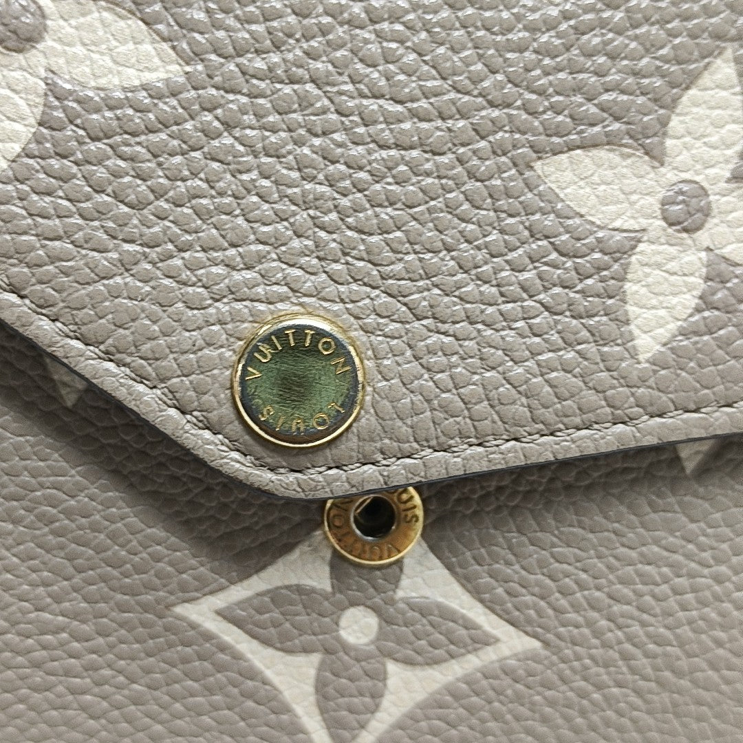 FÉLICIE Monogram Calfskin Gray
