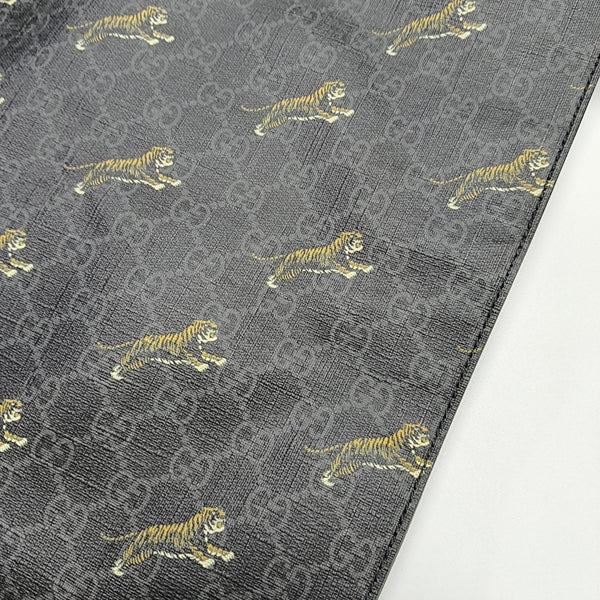 GG Supreme Monogram Coated Canvas Black