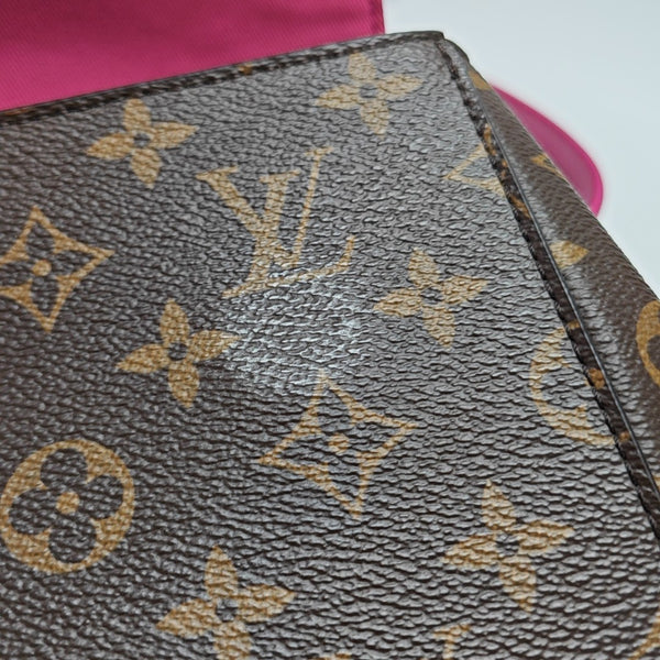 CLUNY PM Monogram Coated Canvas Brown