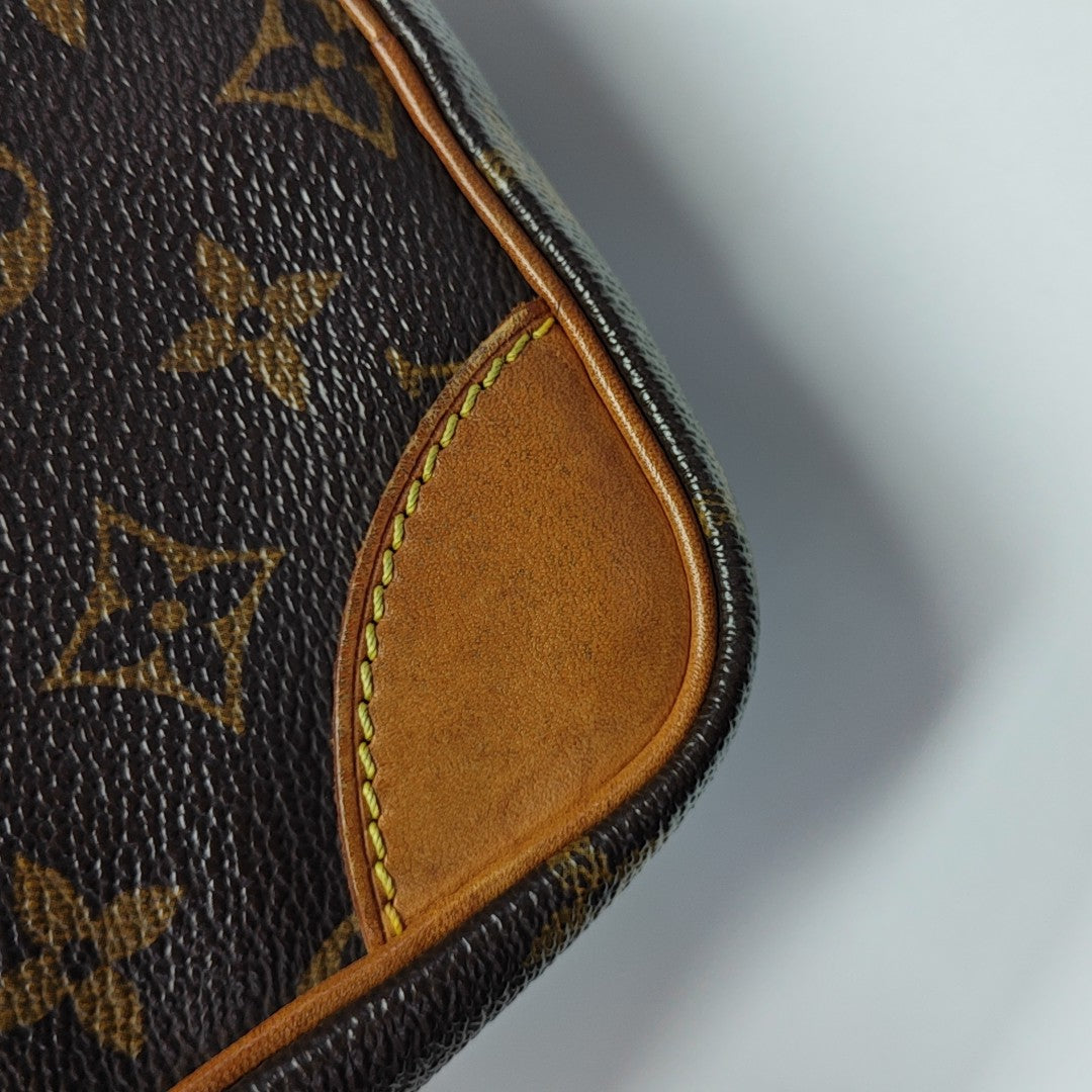 AMAZON Monogram Coated Canvas Brown