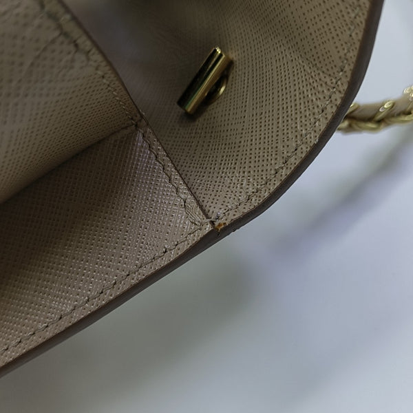 Calfskin Shoulder Bag Beige