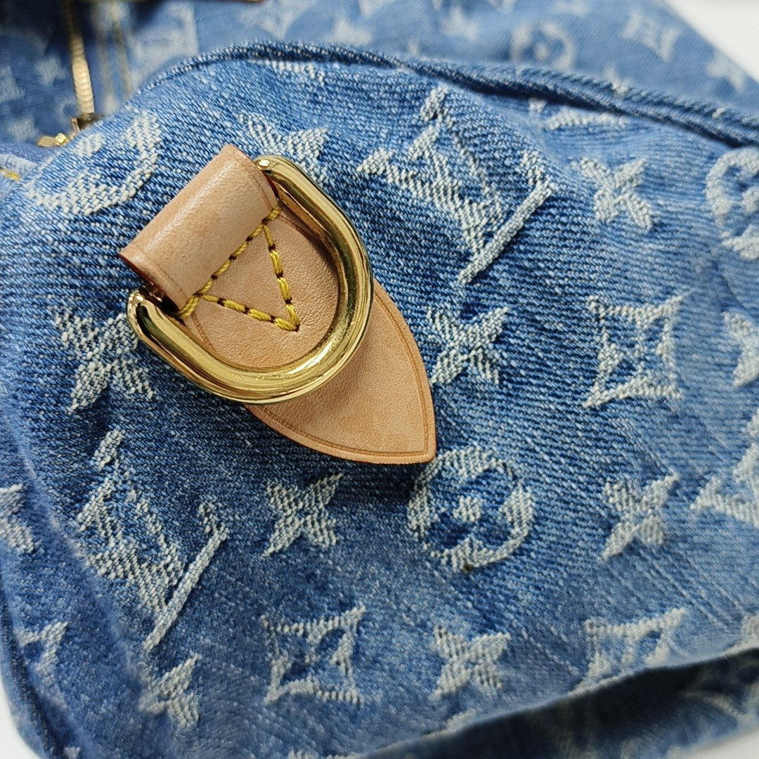SPEEDY SOFT 30 Monogram Denim Blue