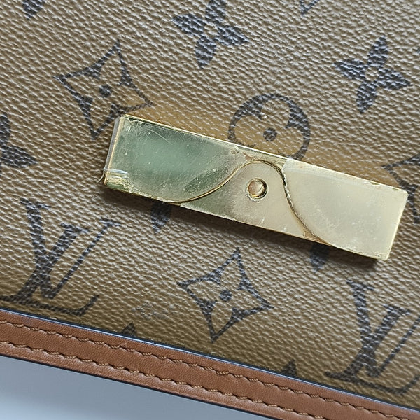 DAUPHINE Mini Monogram Coated Canvas Brown
