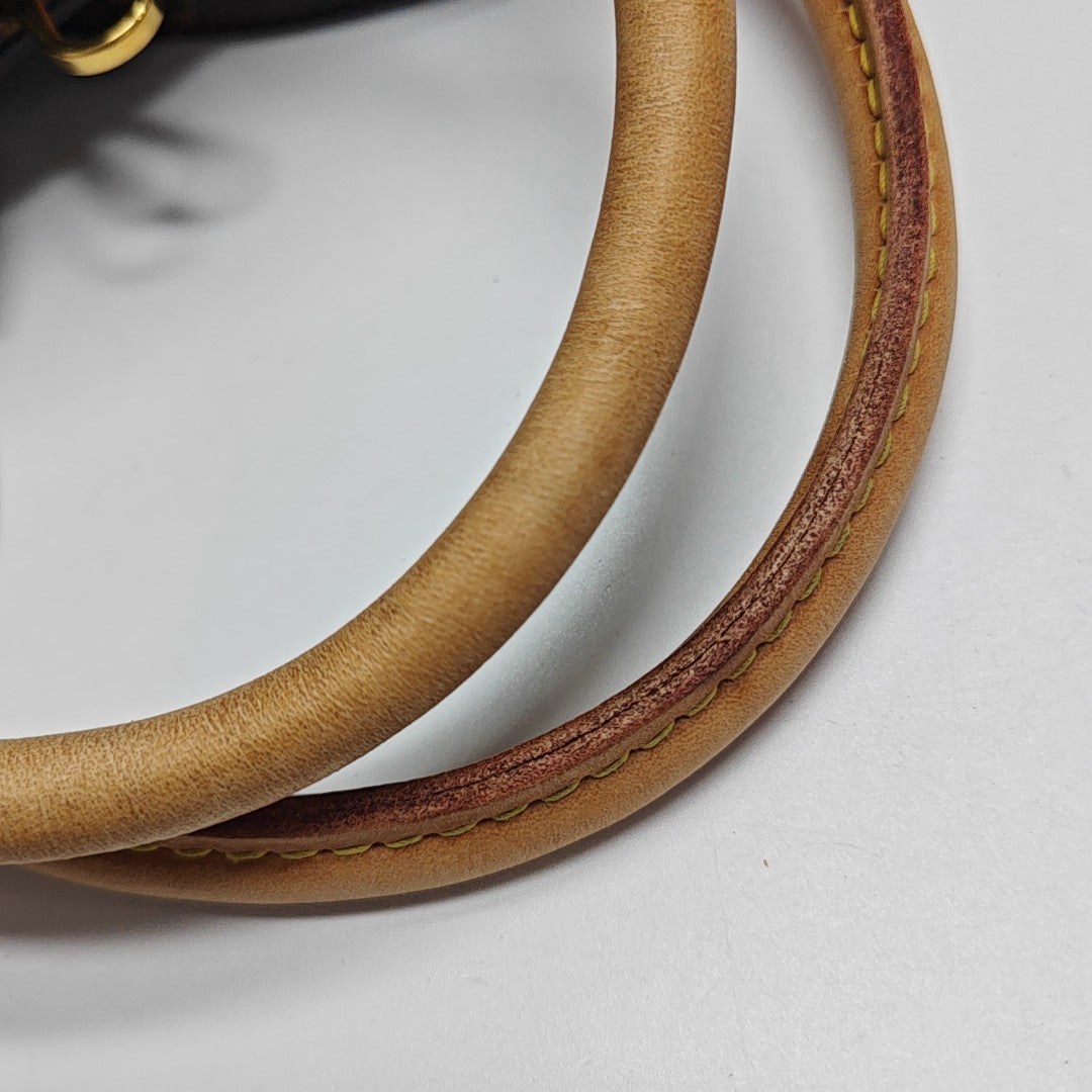 MONTAIGNE GM Monogram Coated Canvas Brown