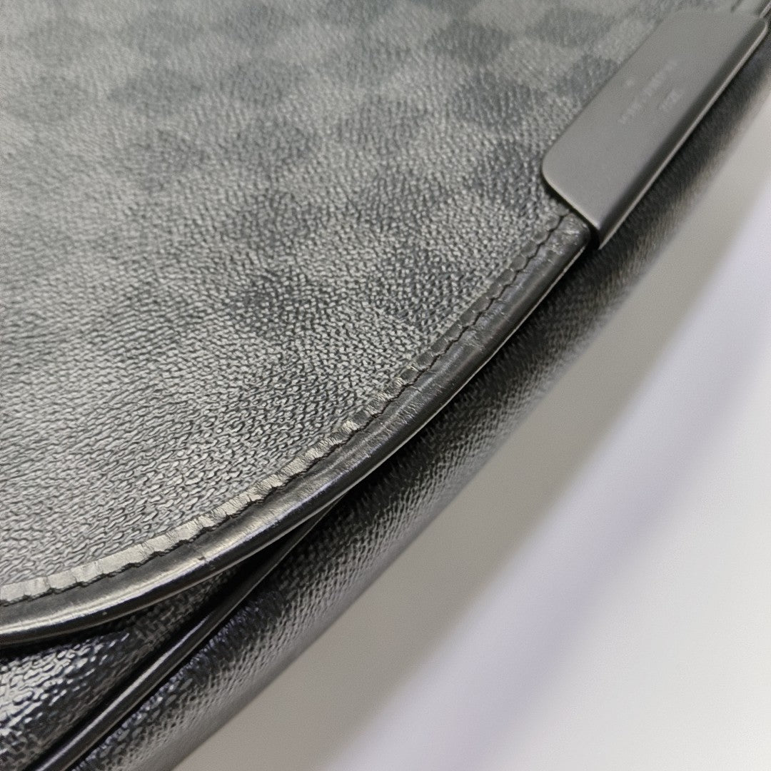 DANIEL Damier Graphite Coated Canvas Gray