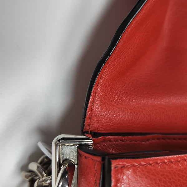 Calfskin Shoulder Bag Red