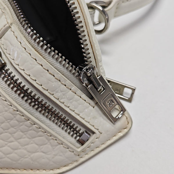 Patent Leather Shoulder Bag White