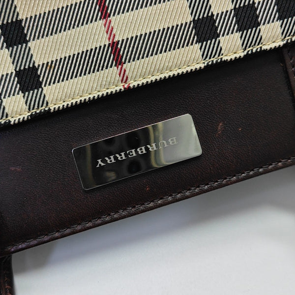 Coated Canvas Top Handle Bag Beige