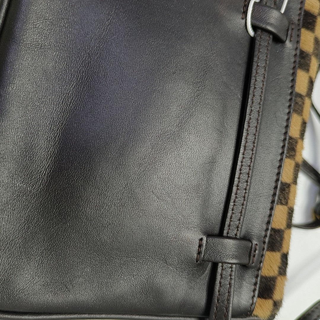 GAZELLE Damier Ebene Horsehair Brown