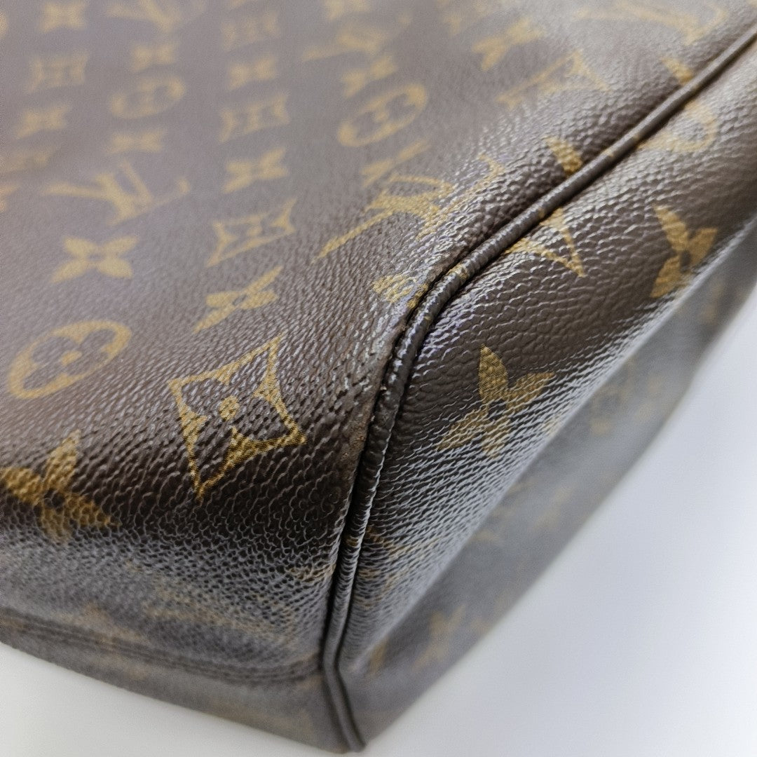 NEVERFULL MM Monogram Coated Canvas Brown
