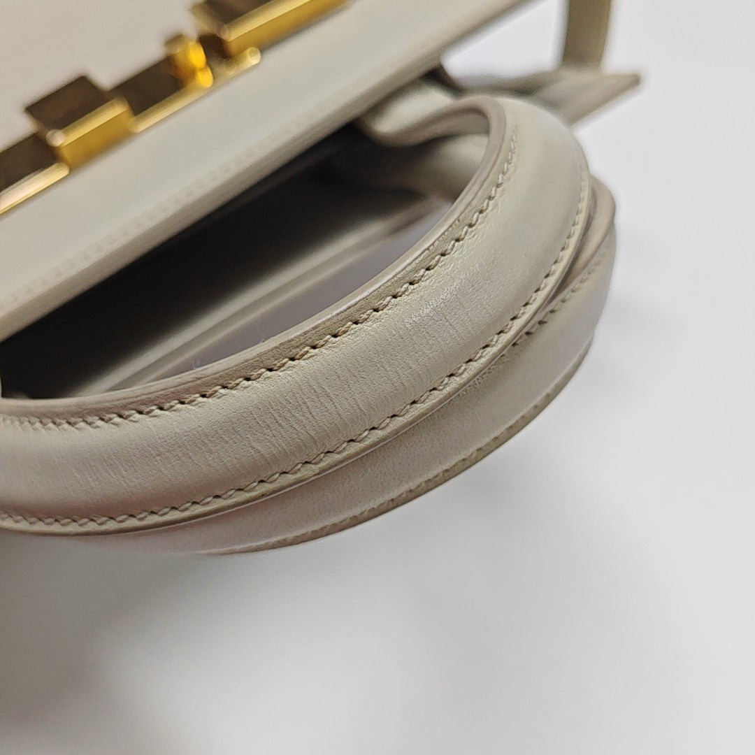 MANHATTAN Nano Calfskin White