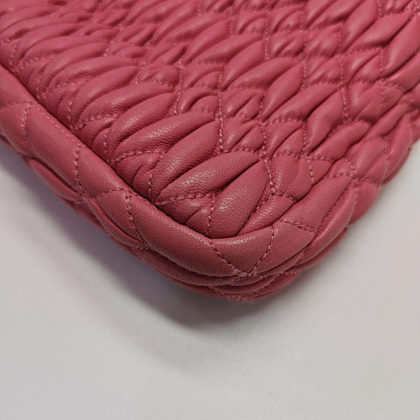 Crystal Quilted Lambskin Pink