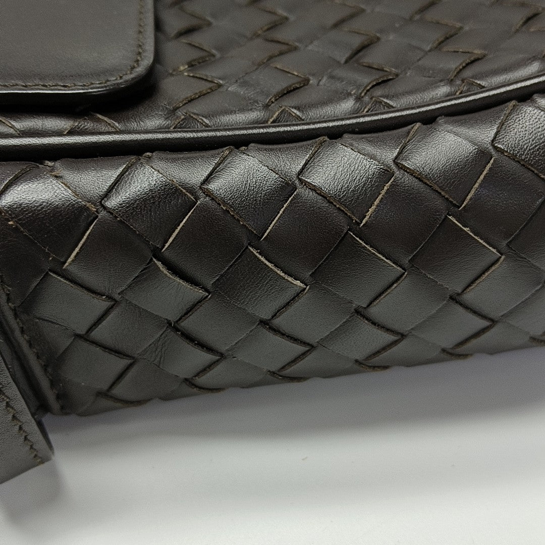 Calfskin Crossbody Bag Brown