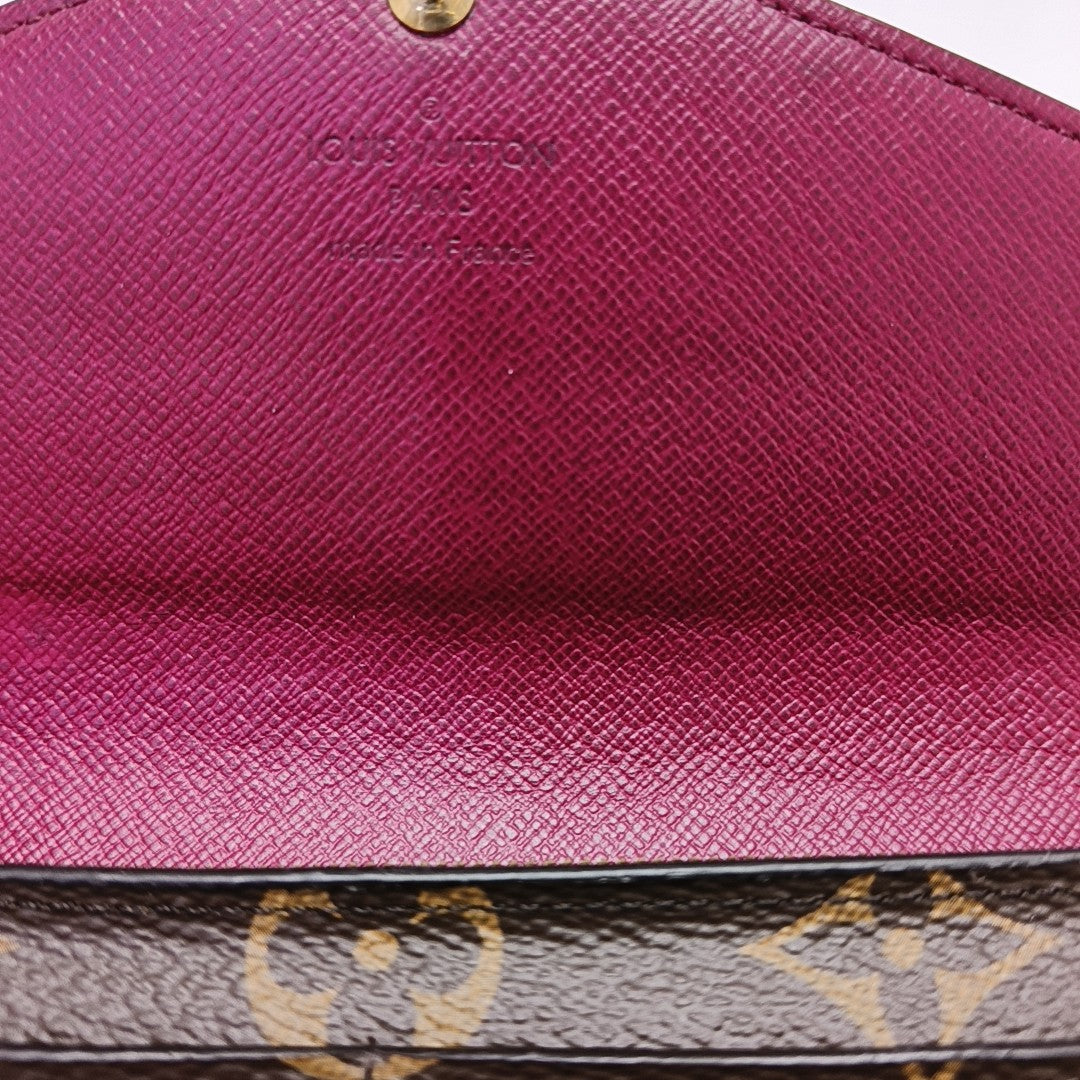 SARAH Monogram Coated Canvas Brown