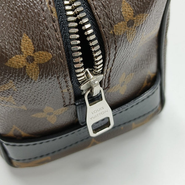 Monogram Coated Canvas Clutch Brown