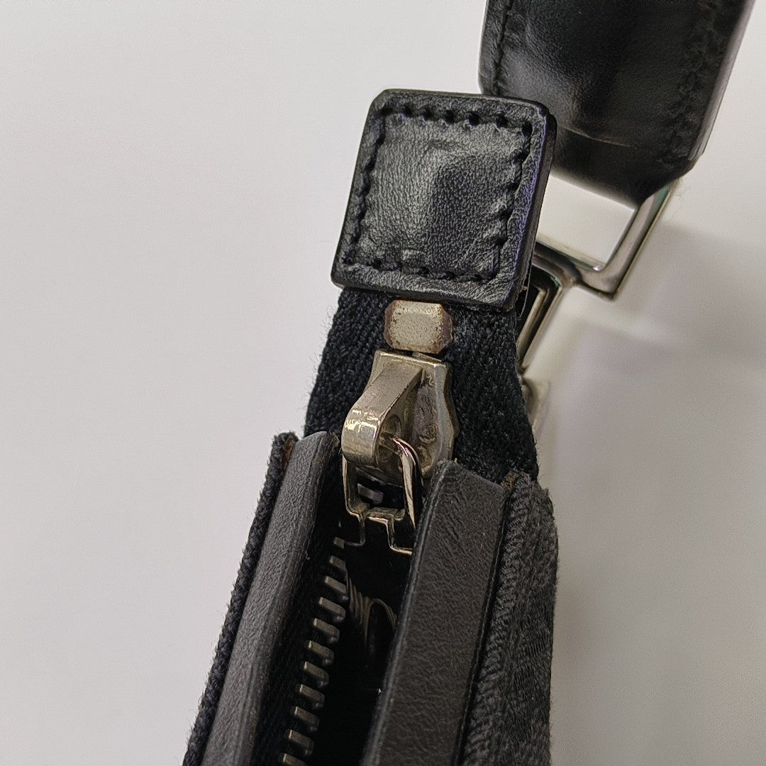 Monogram Canvas Top Handle Bag Black