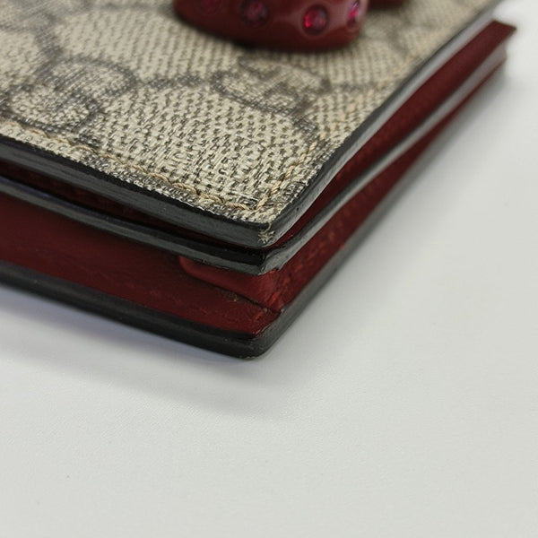 GG Supreme Monogram Coated Canvas Gray Wallet