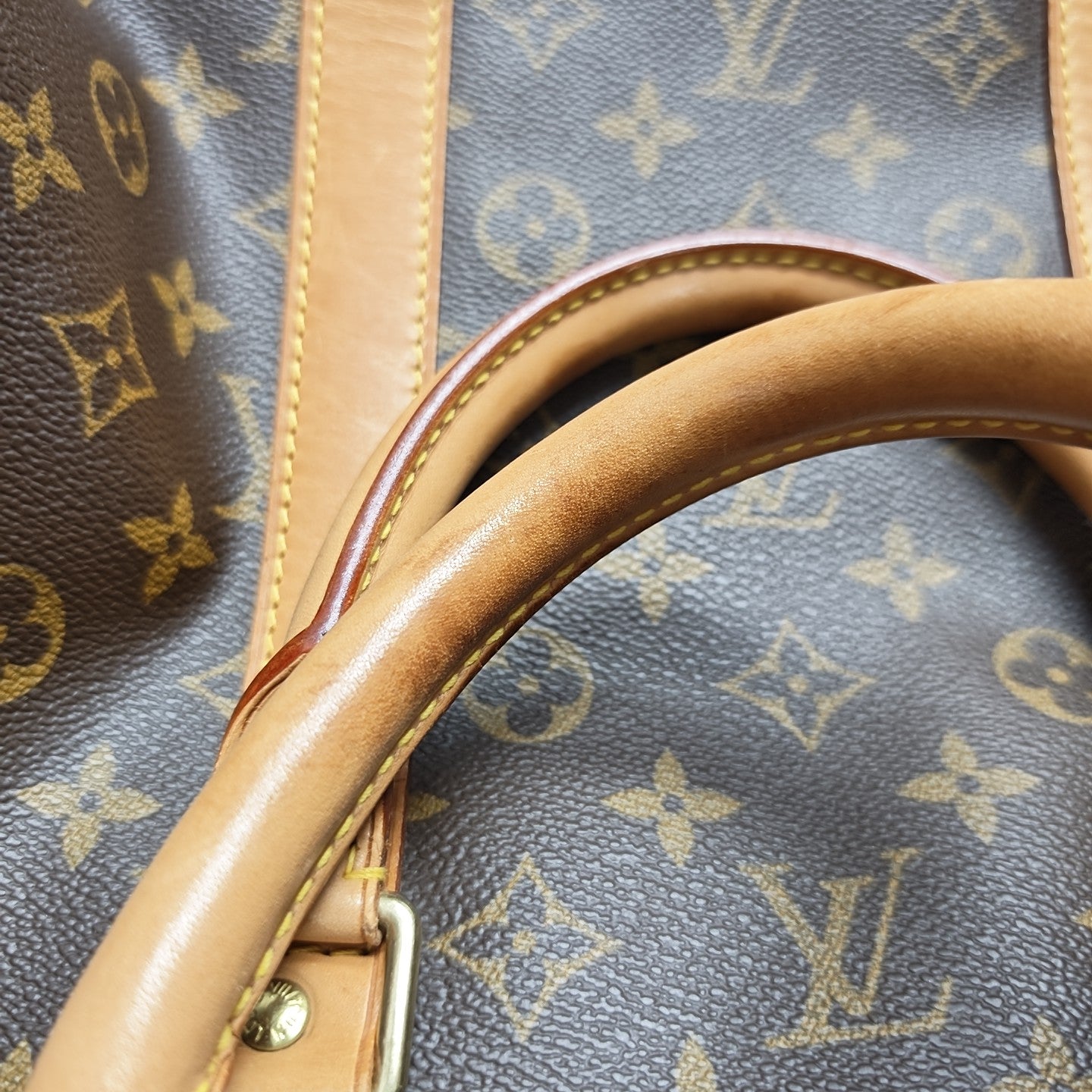 SAC SOUPLE 55 Monogram Coated Canvas Brown
