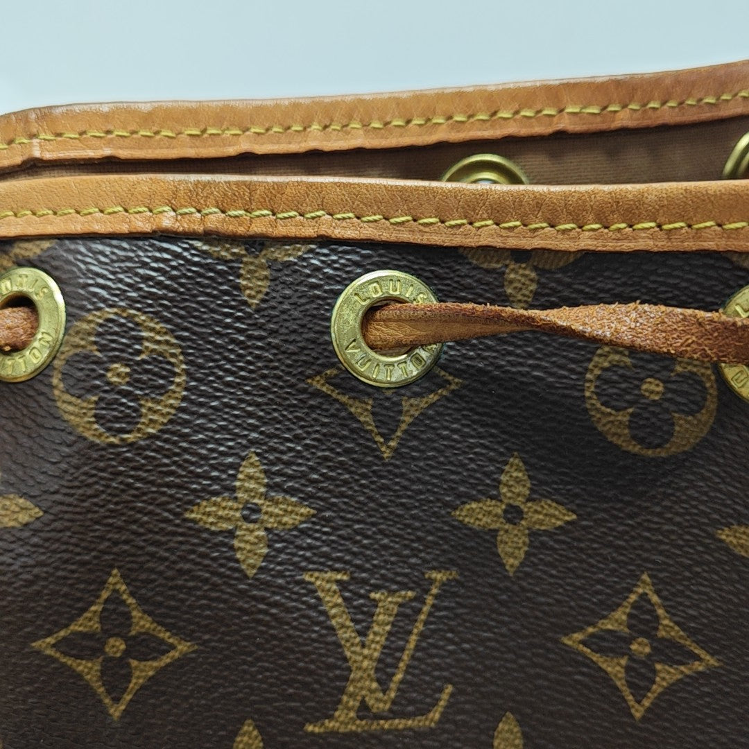 NOÉ BB Monogram Coated Canvas Brown
