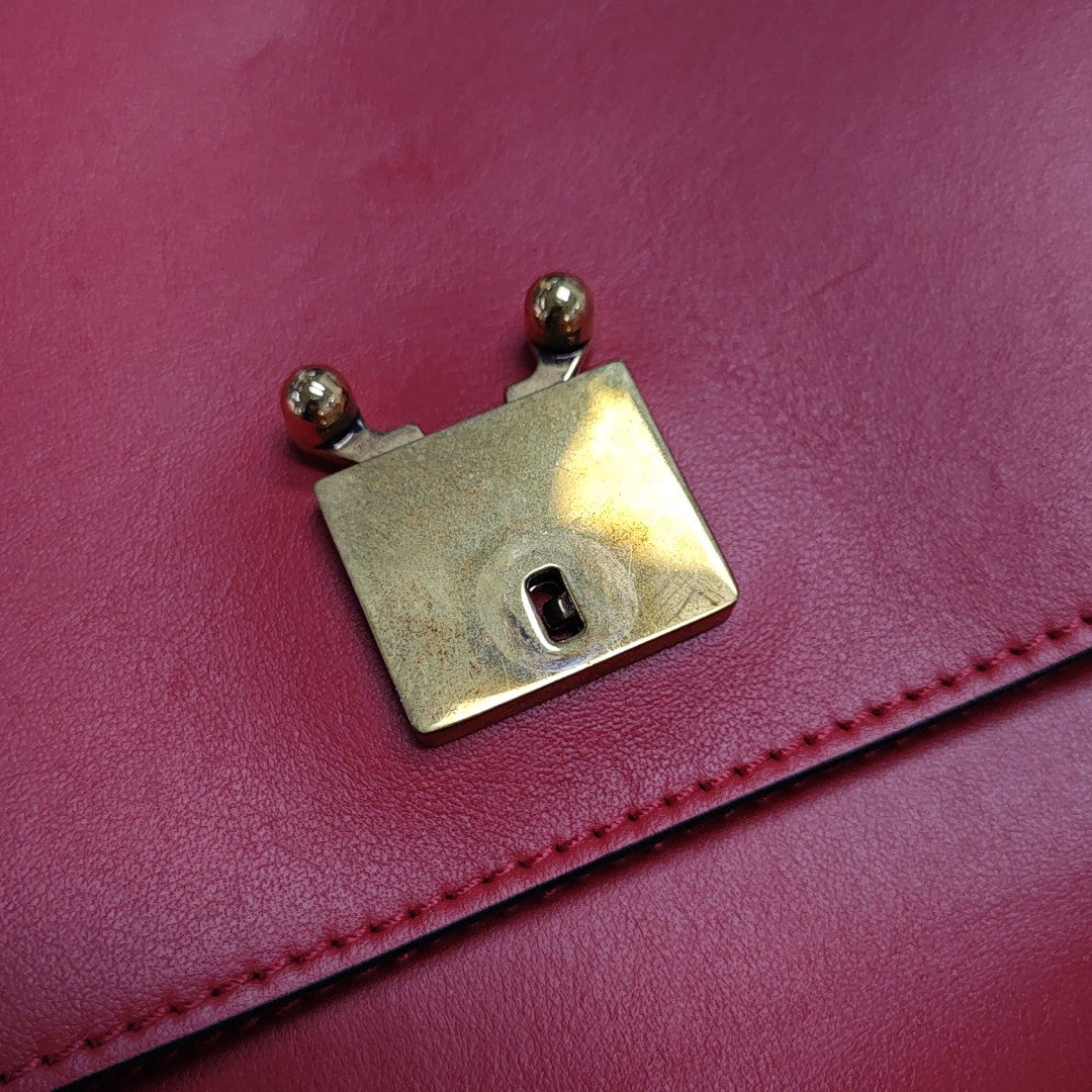 Calfskin Shoulder Bag Red