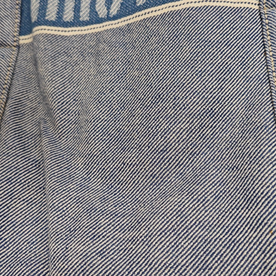 Canvas Top Handle Bag Blue