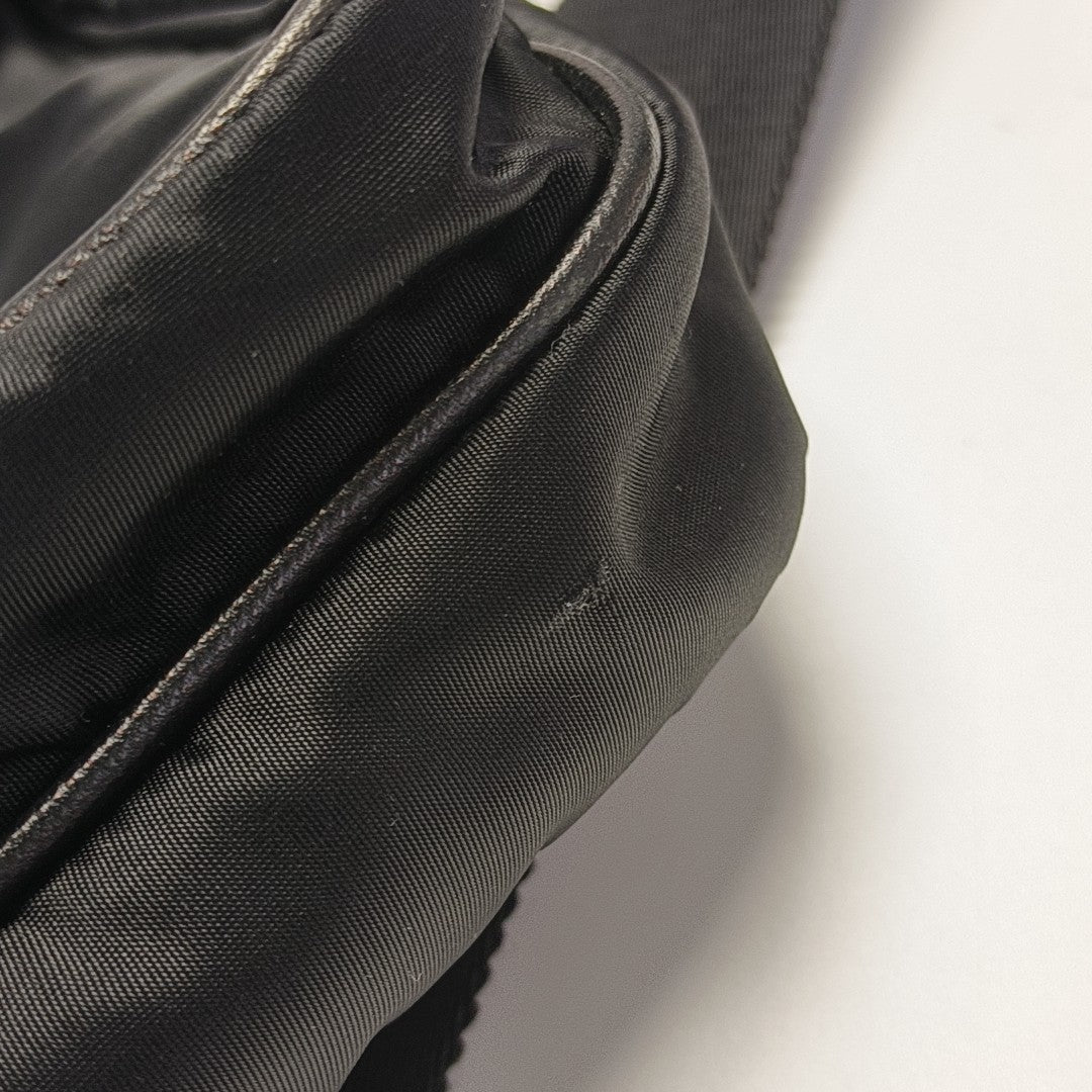 Nylon Shoulder Bag Black