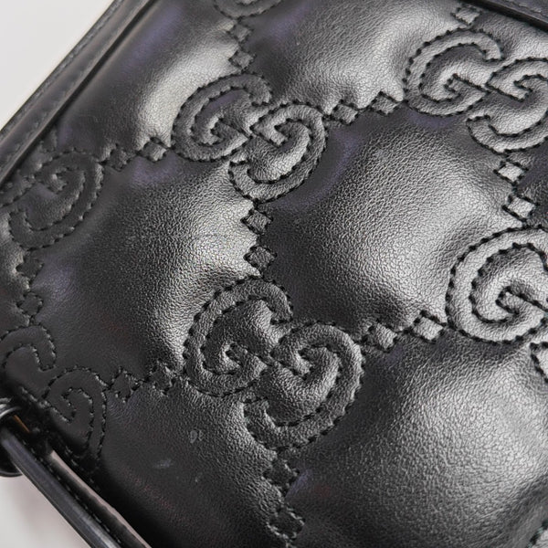 GG Matelassé Quilted Calfskin Black
