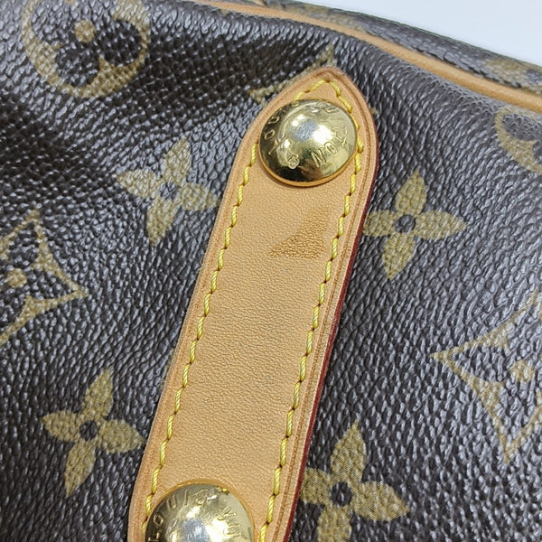 GALLIERA PM Monogram Coated Canvas Brown