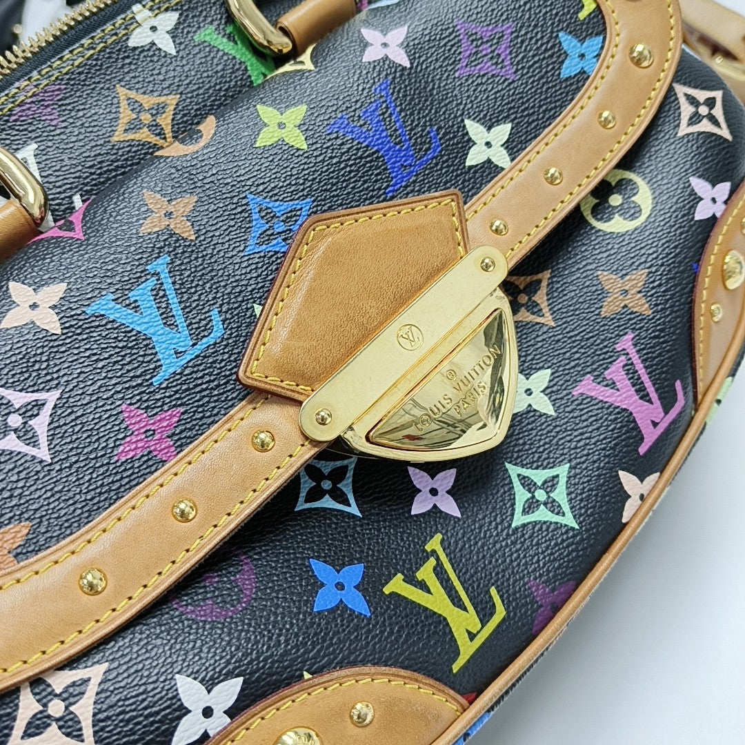 LV × TM RITA Monogram Coated Canvas Black
