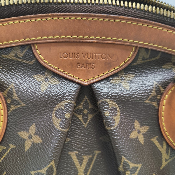 Monogram Coated Canvas Top Handle Bag Brown