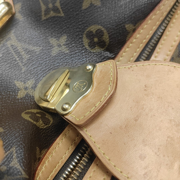 STRESA Monogram Coated Canvas Brown