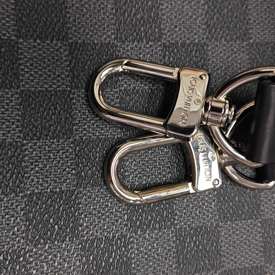 Damier Graphite Coated Canvas Shoulder Bag Gray