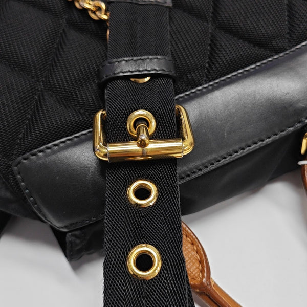 The Rucksack Large Nylon Black