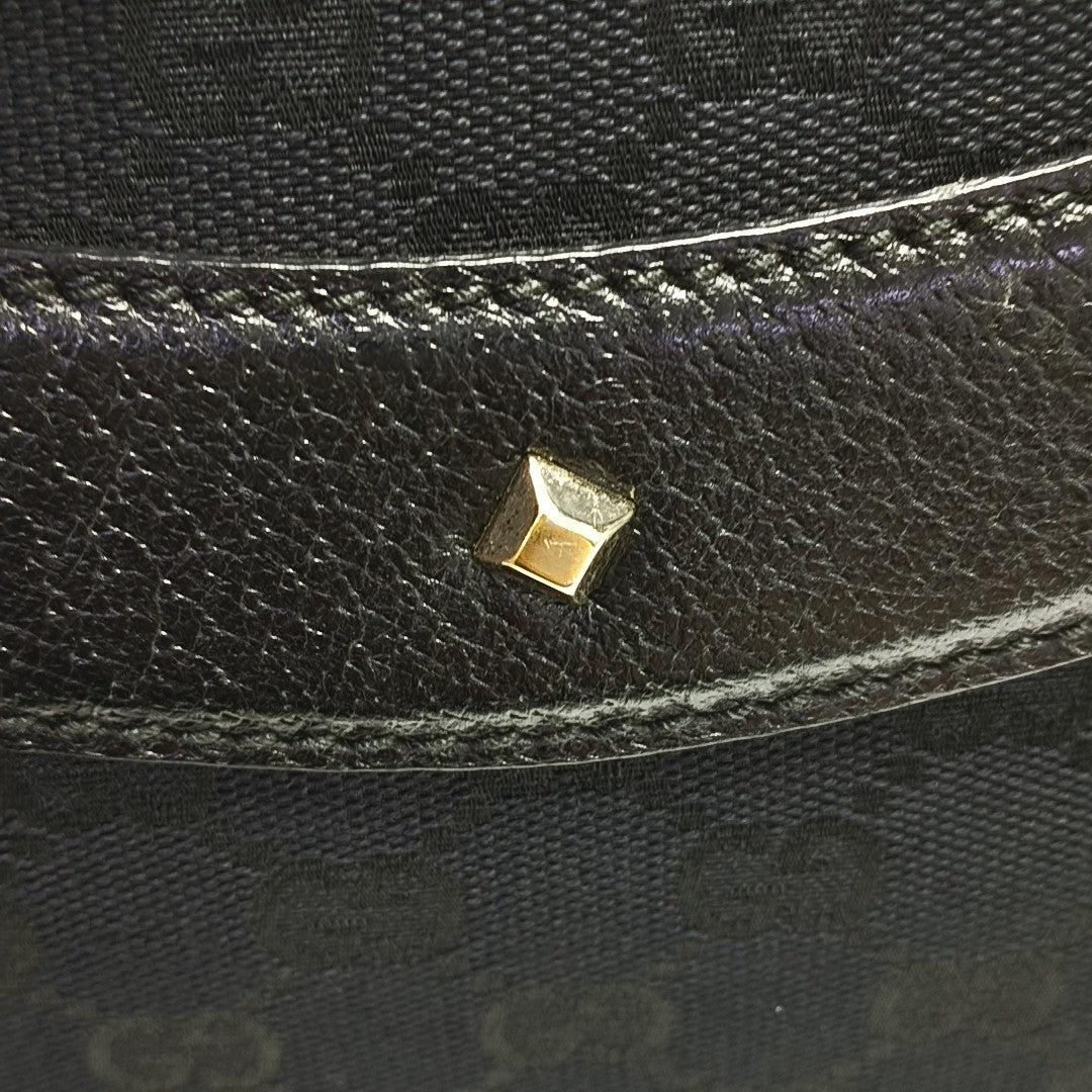 Anita Monogram Canvas Black