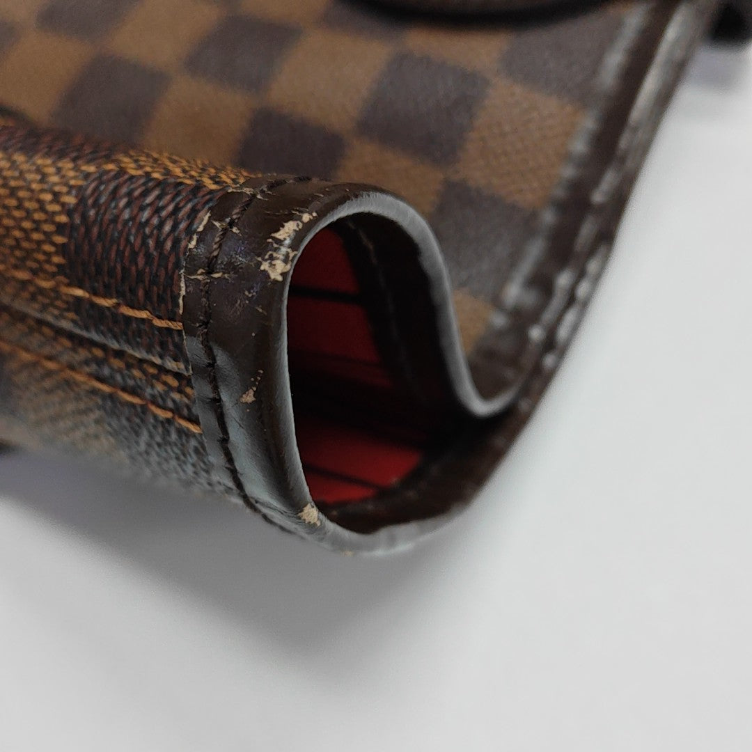 NEVERFULL MM Damier Ebene Coated Canvas Brown