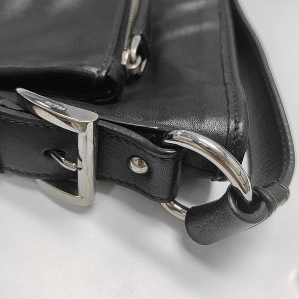 Calfskin Shoulder Bag Black
