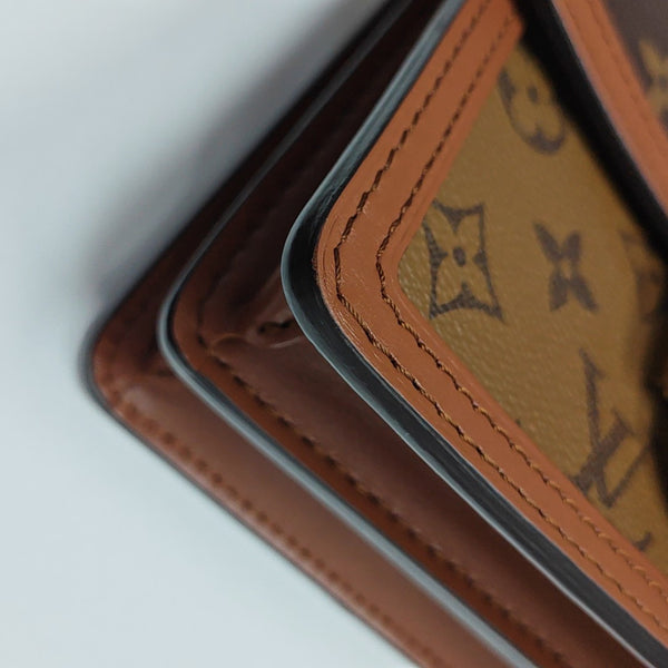 DAUPHINE Mini Monogram Coated Canvas Brown