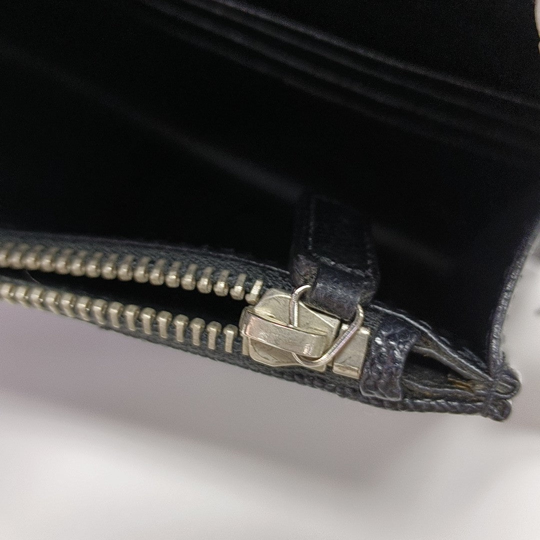 MONOGRAM Chevron Calfskin Black