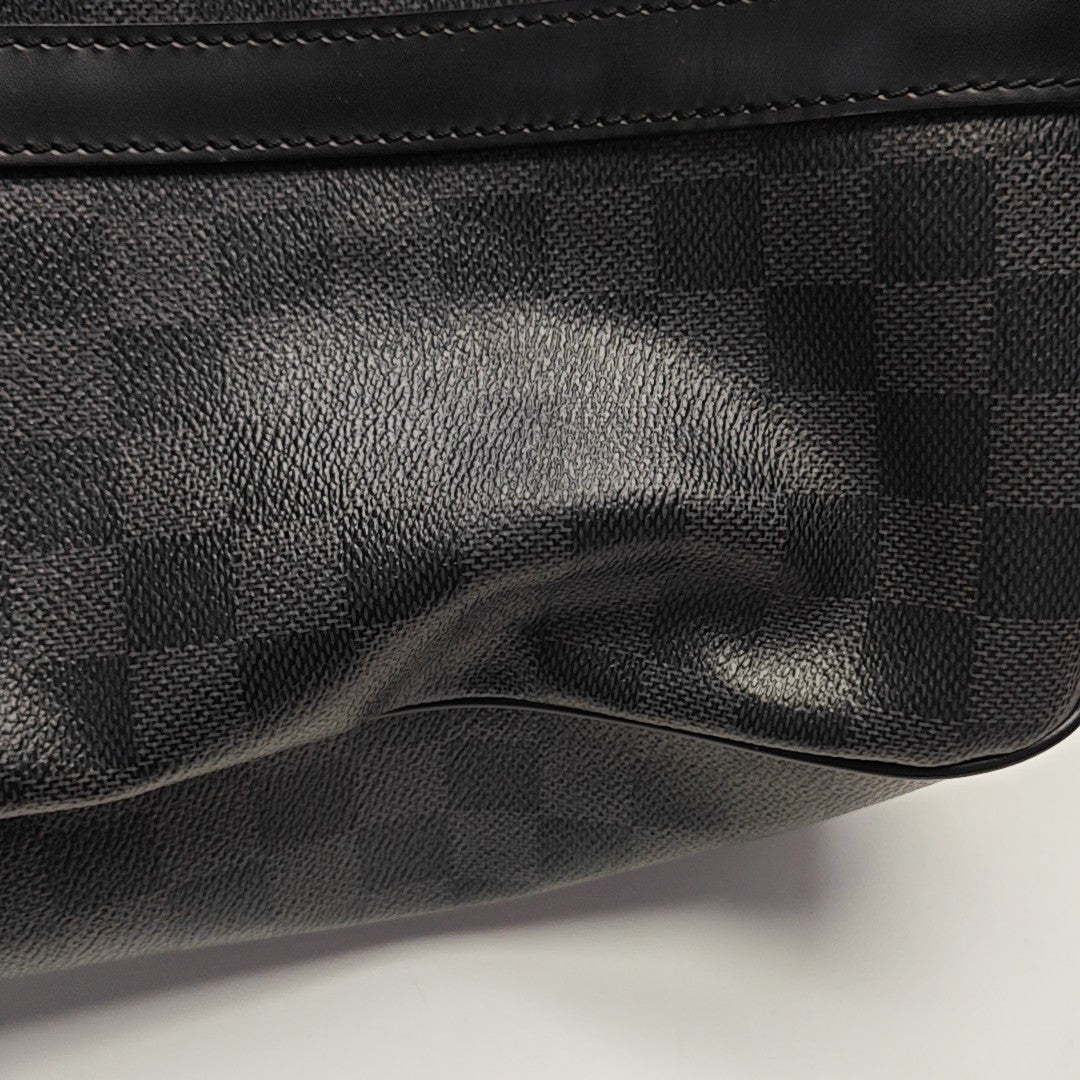 TADAO MM Damier Graphite Coated Canvas Gray