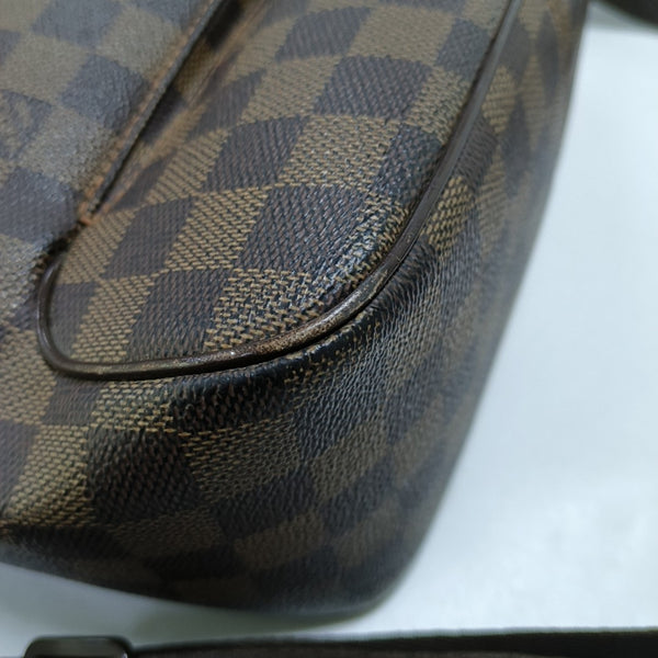 OLAV MM Damier Ebene Coated Canvas Brown