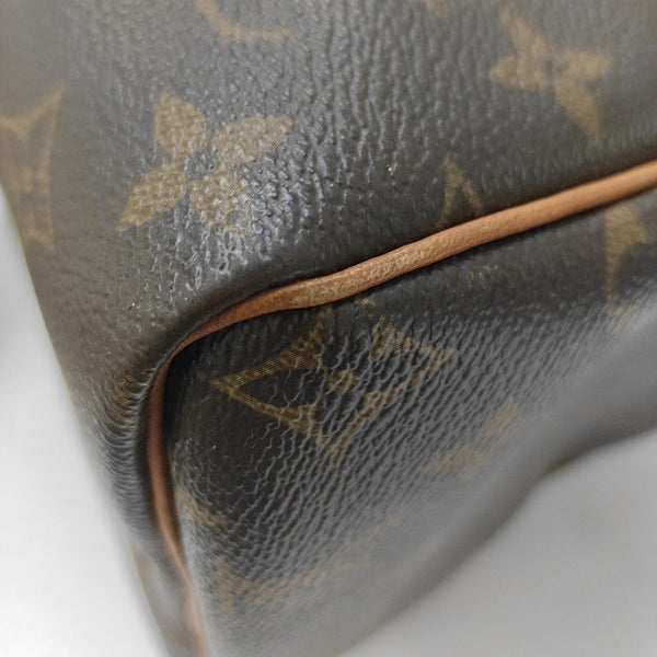 SPEEDY 30 Monogram Coated Canvas Brown
