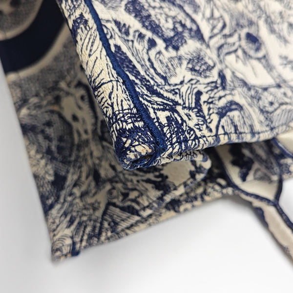 Book Tote Large Fabric Blue