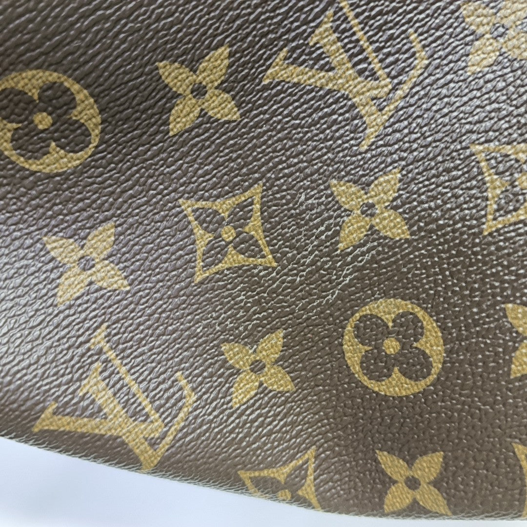 NEVERFULL MM Monogram Coated Canvas Brown