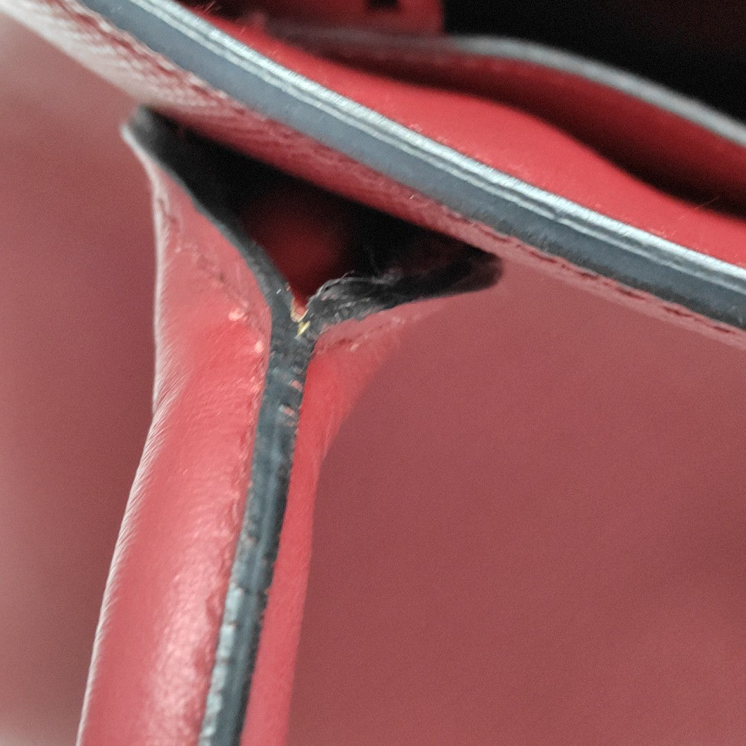 Monochrome Calfskin Red