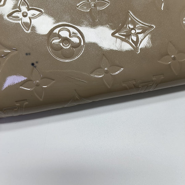 ZIPPY Monogram Patent Leather Gray Wallet