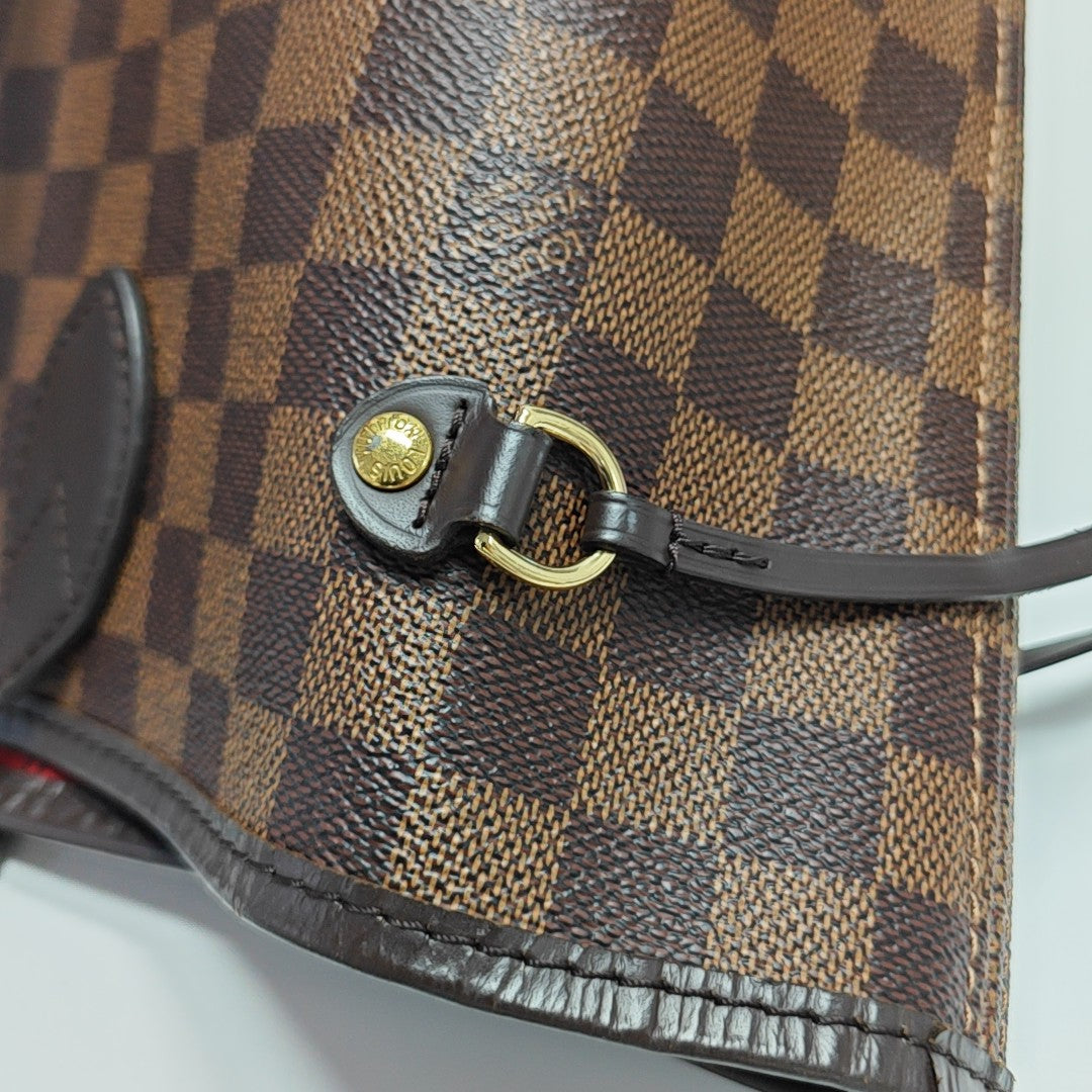NEVERFULL MM Damier Ebene Coated Canvas Brown