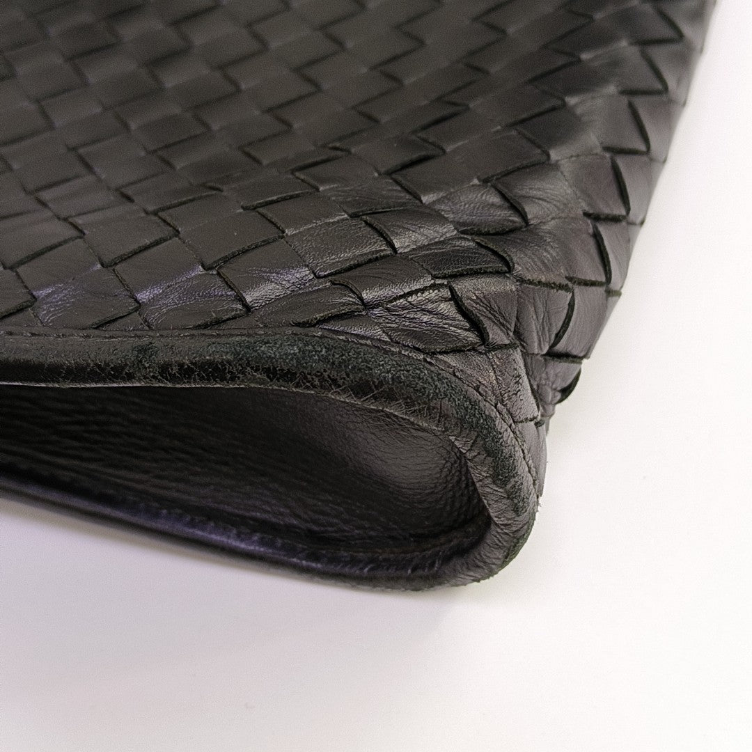 Calfskin Top Handle Bag Black